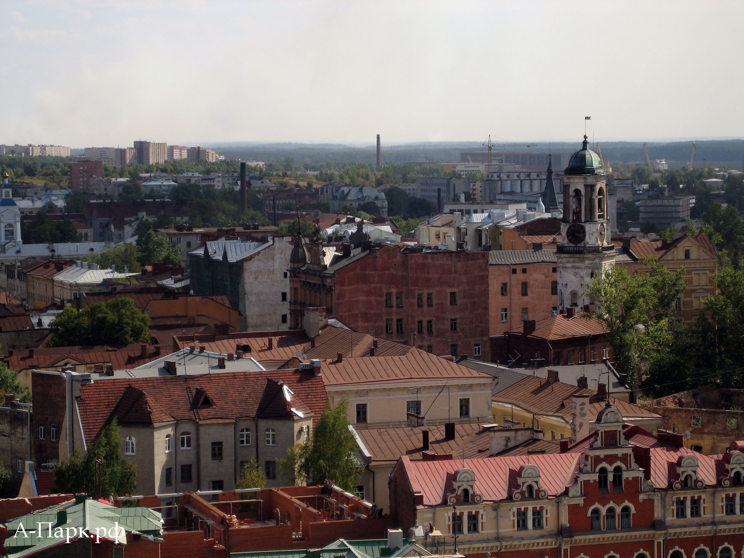 Город Выборг, Выборгский замок и парк Монрепо. Краткая история создания,  путеводитель, карта и достопримечательности Выборга